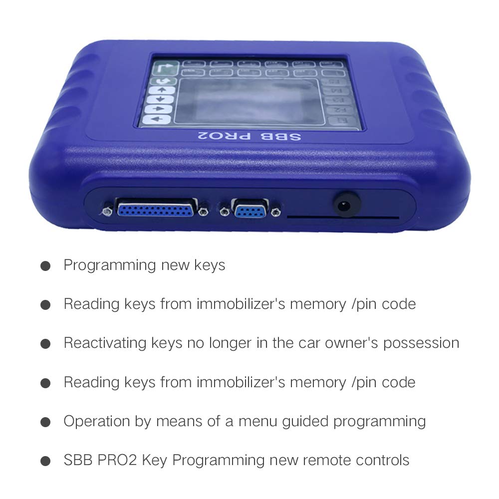 Sbb Pro2 V48.99 Key Programmer Supports G Chip Without Token Limit Multi-Language Car Key Programmer with CD Scanner