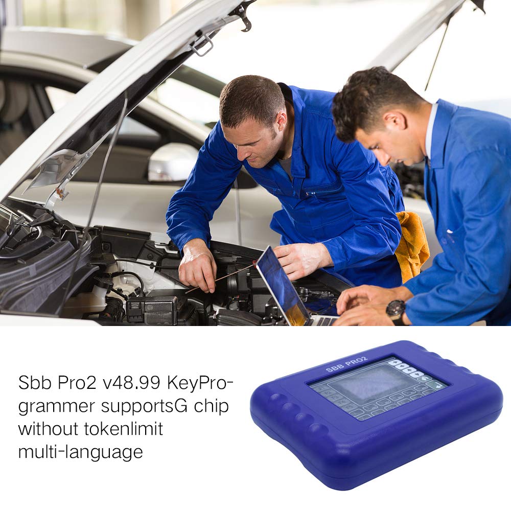 Sbb Pro2 V48.99 Key Programmer Supports G Chip Without Token Limit Multi-Language Car Key Programmer with CD Scanner