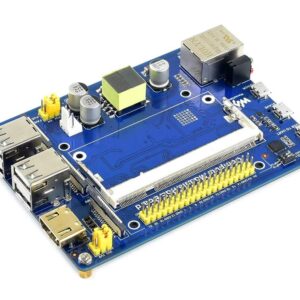 Compute Module IO Board with PoE Feature Development Board Composite Breakout Board for Developing with Raspberry Pi CM3 / CM3L / CM3+ / CM3+L,Onboard 10/100M Ethernet Port,USB Ports