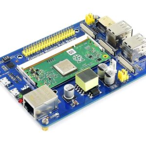 Compute Module IO Board with PoE Feature Development Board Composite Breakout Board for Developing with Raspberry Pi CM3 / CM3L / CM3+ / CM3+L,Onboard 10/100M Ethernet Port,USB Ports