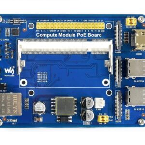 Compute Module IO Board with PoE Feature Development Board Composite Breakout Board for Developing with Raspberry Pi CM3 / CM3L / CM3+ / CM3+L,Onboard 10/100M Ethernet Port,USB Ports