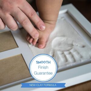 Bubzi Co Baby Footprint & Handprint Kit & Matching White Noise Owl Soother - Baby Girl Gifts & Baby Boy Gifts, Unique Baby Shower Gifts, Personalized Baby Gifts for Baby Registry & Nursery Decor