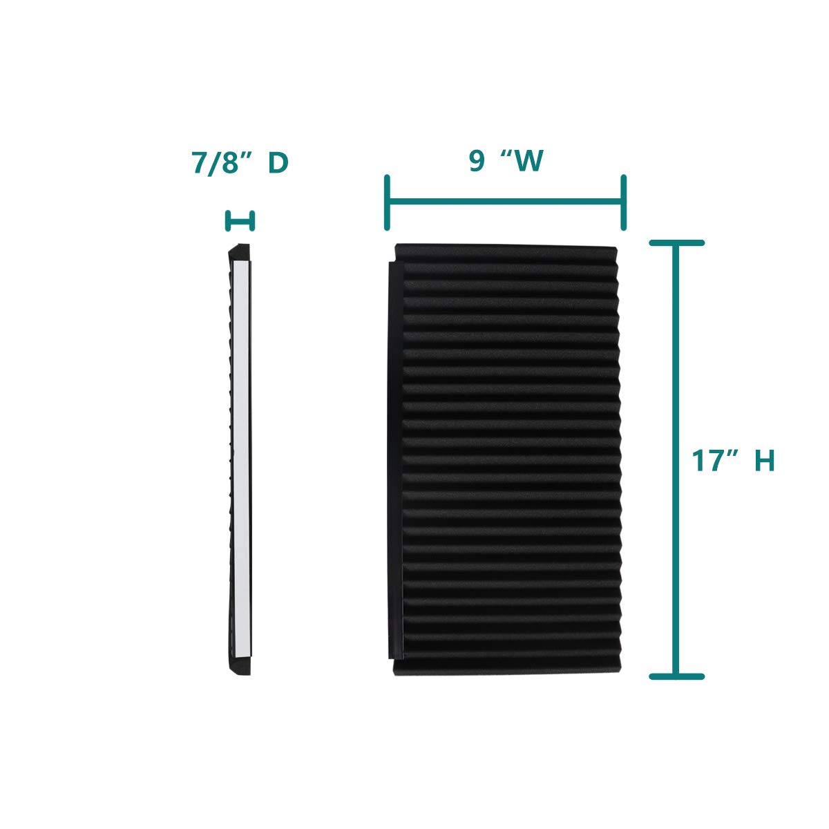 Daisypower Window Air Conditioner Foam Insulating Panels Kits, AC Units Insulation Side Panels, 17 Inch x 9 Inch x 7/8 Inch