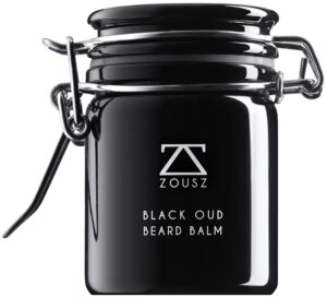 zousz black oud beard balm for men, moisturizing beard butter & beard dandruff remover, natural & organic beard styling balm & beard tamer with shea butter, 2 fl oz