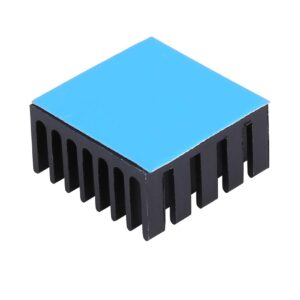 Awxlumv 10PCS 20mm Heatsink Kit 20x20x10mm/ 0.79x0.79x0.39inch with Thermal Conductive Adhesive Tape, Cooler Heat Sink for Cooling GPU IC Chips VRAM VGA RAM (20mmx20mmx10mm)