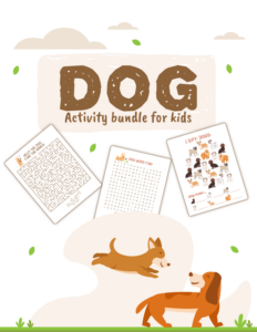 dog activity bundle for kids