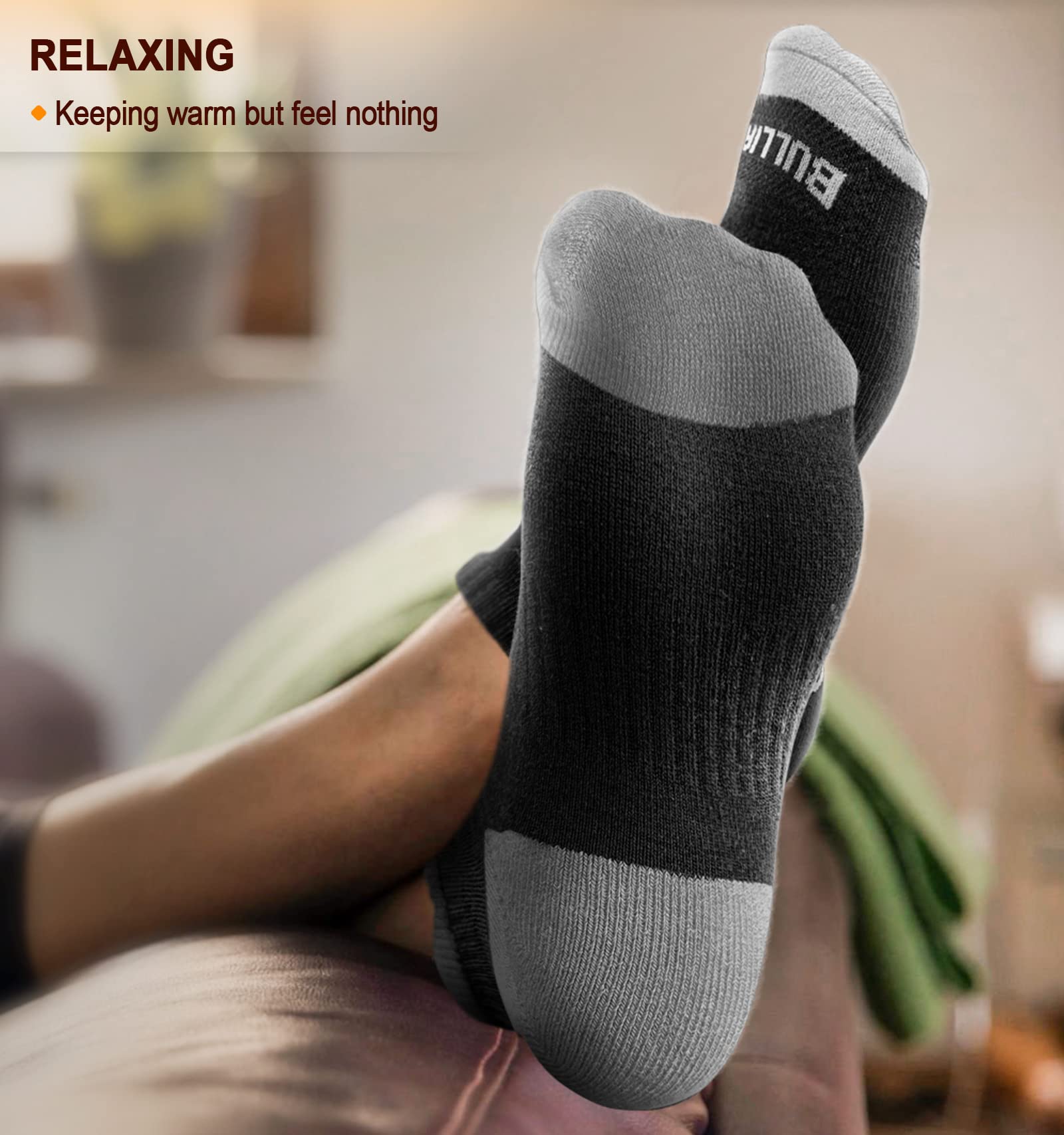 BULLIANT Socks For Women 6Pairs, Womens Athletic Running Ankle Socks No Show With Full Cushioned Sole