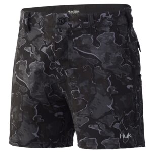 huk men's lowcountry 6" performance fishing shorts, hannibal bank, medium