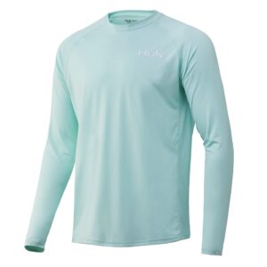 HUK Men's Pursuit Long Sleeve Sun Protecting Fishing Shirt, Hex-Seafoam, 3X-Large