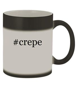 knick knack gifts #crepe - 11oz hashtag magic color changing mug, matte black