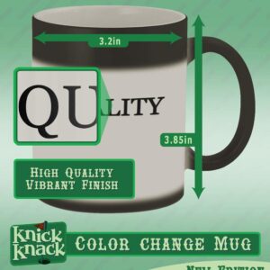 Knick Knack Gifts got crepe? - 11oz Magic Color Changing Mug, Matte Black