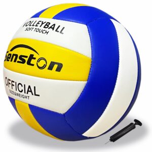 senston volleyball official size 5 - waterproof indoor/outdoor soft volleyball for beach play, game,gym,training