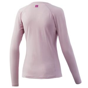 HUK Women's Pursuit Long Sleeve Performance Shirt + Sun Protection, Fishing-Pink Lady, X-Large