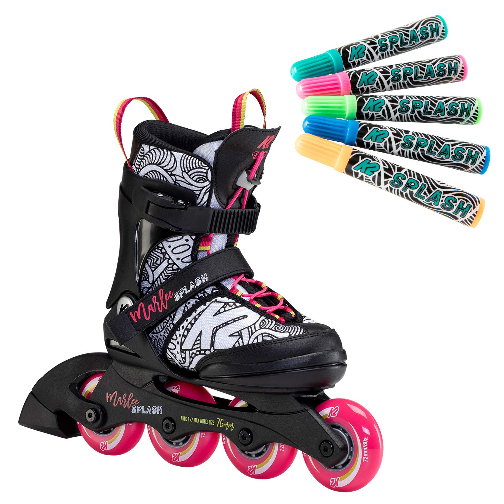 K2 Skate Marlee Splash, Multi-Color, 4-8