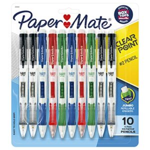 paper mate clearpoint mechanical pencil, 0.7 mm, assorted, refillable, 10-pack