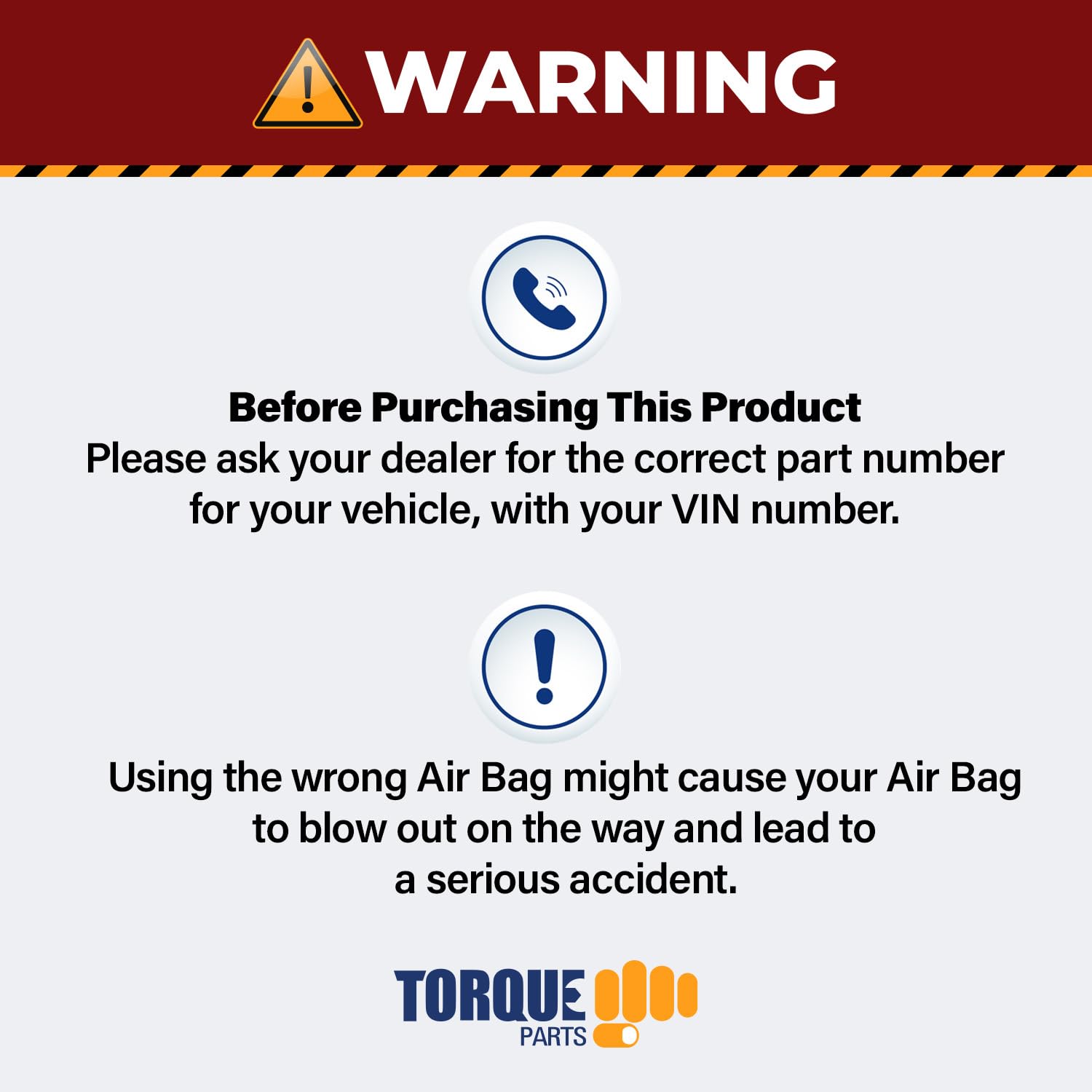 2 pack of TORQUE Air Spring Bag for Volvo Trucks (Replaces Firestone 8829, W01-358-8829 & Goodyear 1R12-405, Volvo 20505399) (2 x TR8829)