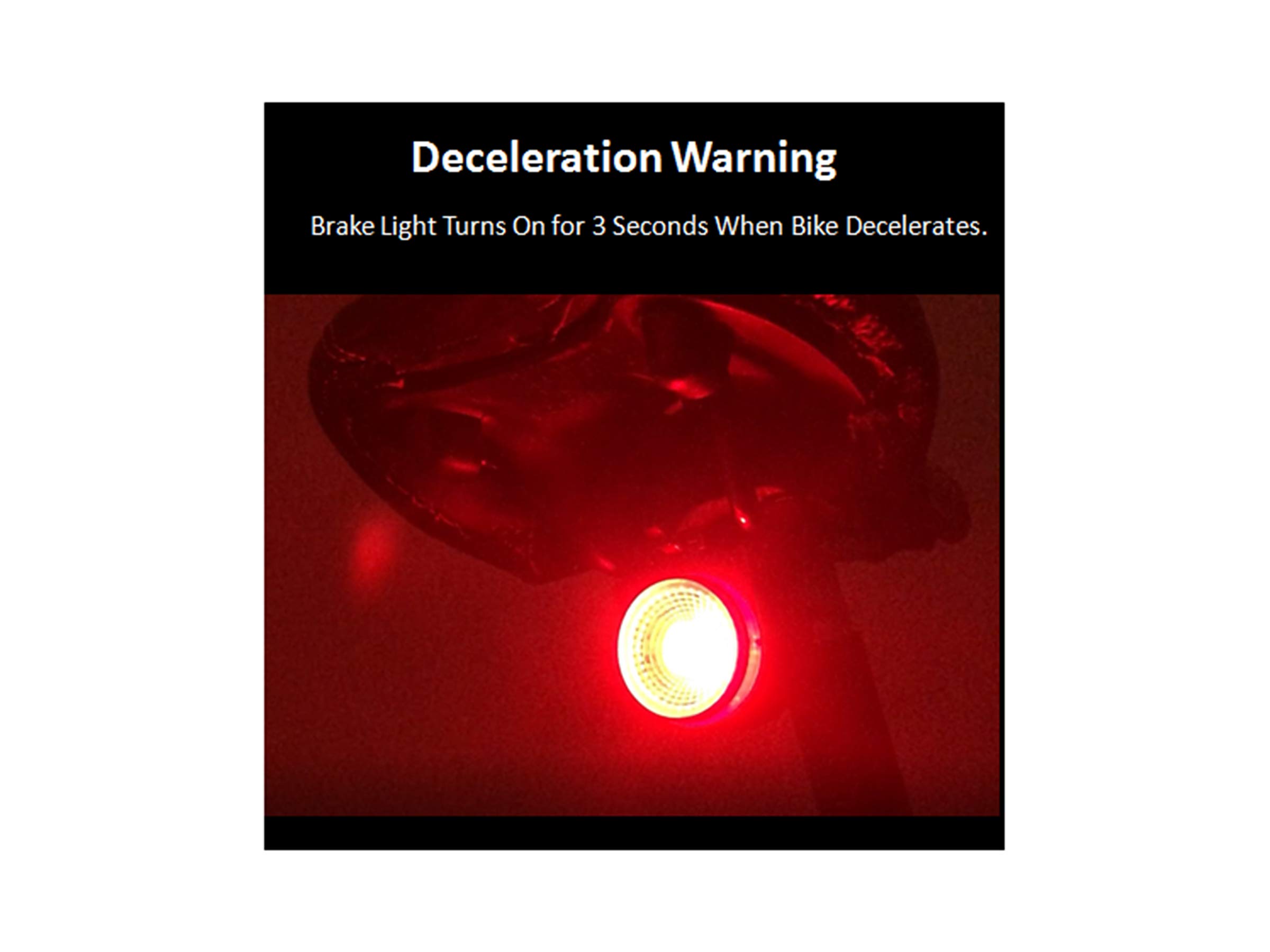 Wireless Bike Alarm w/Smart Taillight: Anti-Theft Alarm w/Remote; Auto On/Off Taillight w/New Burst Strobe Mode for Daytime; Deceleration Warning; Wireless Electric Horn & Bike Finder.