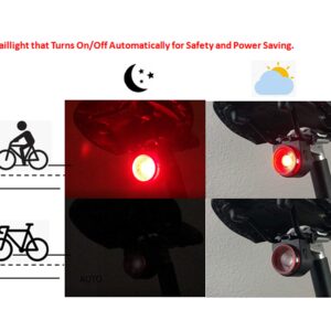 Wireless Bike Alarm w/Smart Taillight: Anti-Theft Alarm w/Remote; Auto On/Off Taillight w/New Burst Strobe Mode for Daytime; Deceleration Warning; Wireless Electric Horn & Bike Finder.