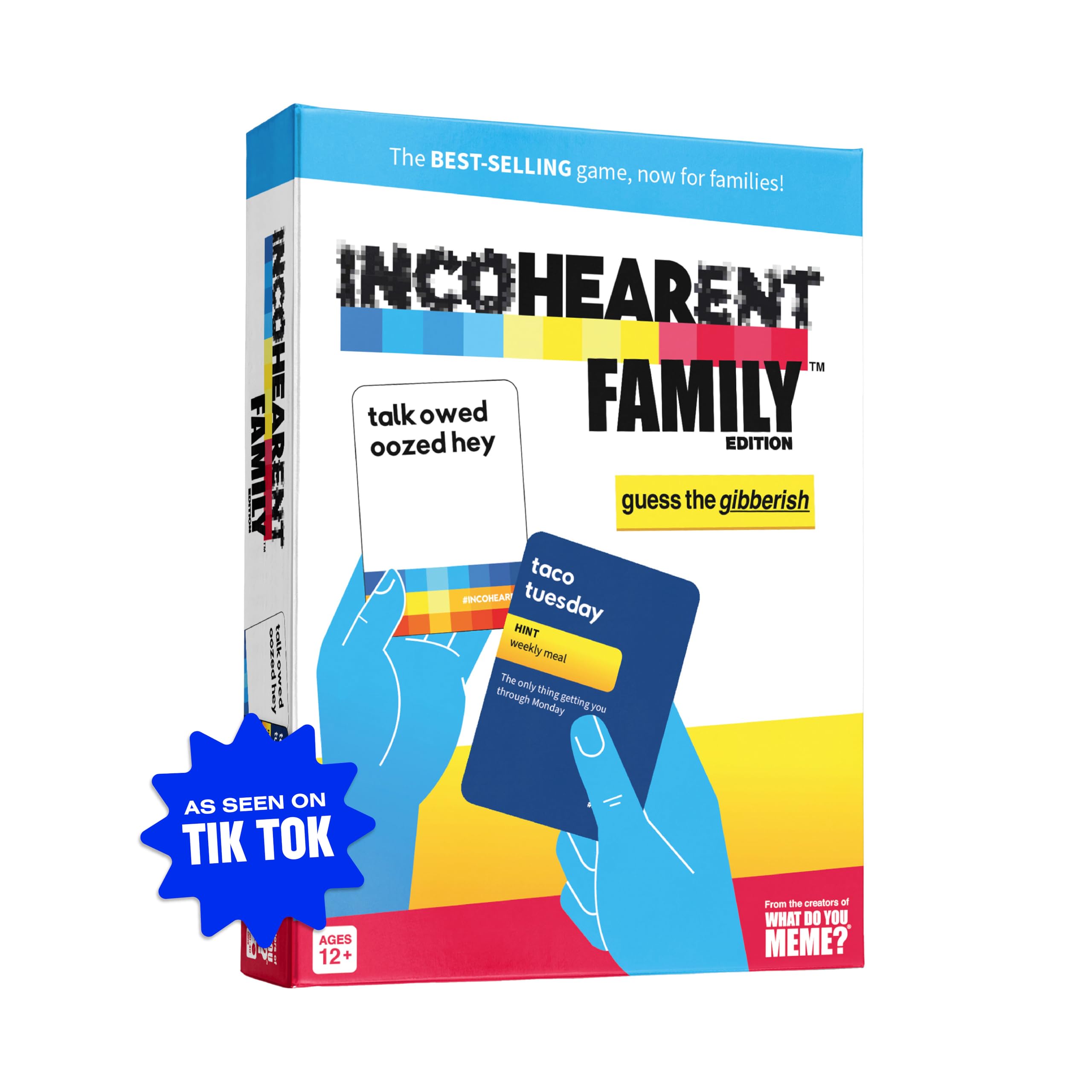 WHAT DO YOU MEME? Incohearent Family Edition - The Family Game Where You Compete to Guess The Gibberish - Family Card Games for Kids and Adults, Easter Family Games