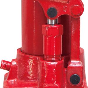 Big Red 3 Ton Hydraulic Long Ram Jack with Single Piston Pump and Clevis Base (Fits: Garage/Shop Cranes, Engine Hoists, and More) w/Handle, Red, A41417R