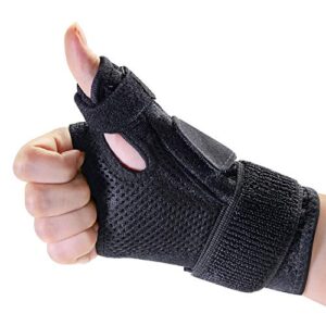 kimihome thumb spica splint - fsa or hsa eligible - 1 pcs thumb wrist stabilizer for pain relief, tendonitis, sprained and carpal tunnel supporting, thumb spica splint fits both left and right hands