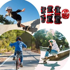 Women's Accessories FarJing 1Set 7PCS Children Protective Safeguard Knee Elbow Helmet Wrist Gear Pads Roller Cover Support for Outdoor Sports Bike Cycling Skateboard Skating Skate