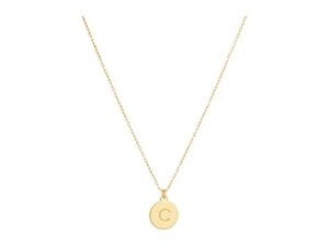 kate spade new york kate spade mini initial pendant c gold one size