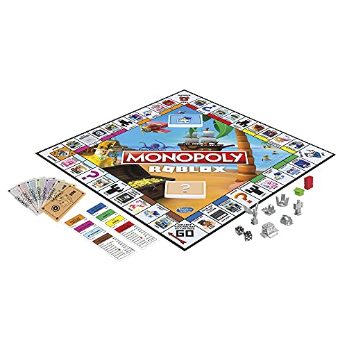 MONOPOLY: Roblox 2022 Edition Board Game, Buy, Sell, Trade Popular Roblox Experiences [Includes Exclusive Virtual Item Code]