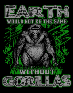 earth would not be the same without gorillas quote - science classroom wall print