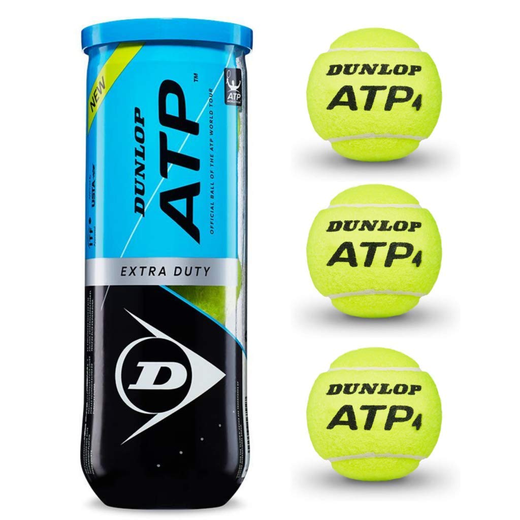 DUNLOP ATP Super Premium Extra Duty Tennis Ball Can - 3 Ball Cans (24 Cans - 1 Case)