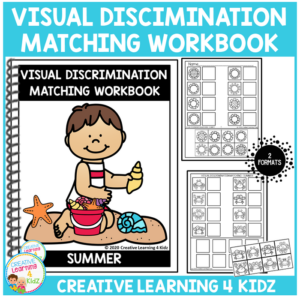visual discrimination matching workbook - summer