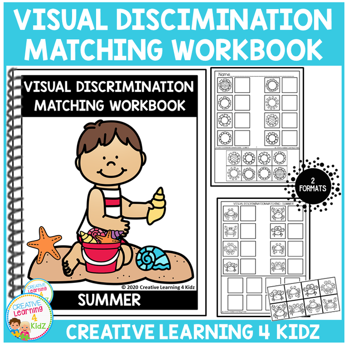 Visual Discrimination Matching Workbook - Summer