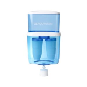 ZeroWater ZJ-004S, Refillable Filtered Water Cooler Jug, 5 Gallon Capacity, NSF Certified to Reduce Lead, Other Heavy Metals and PFOA/PFOS, Blue