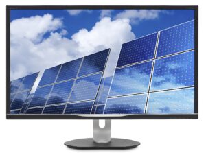 philips 328b6qjeb 32" monitor, quad hd 2k, ips 128% srgb, speakers, usb hub, multiview, height adjustable, vesa black (renewed)