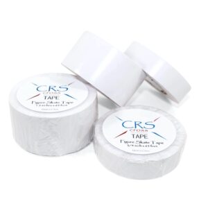 crs cross figure skate tape (combo 1 roll 1.5 inch & 1 roll 3/4 inch) - longer 65 foot roll to protect leather figure skating boots without polish & keep laces tightened.