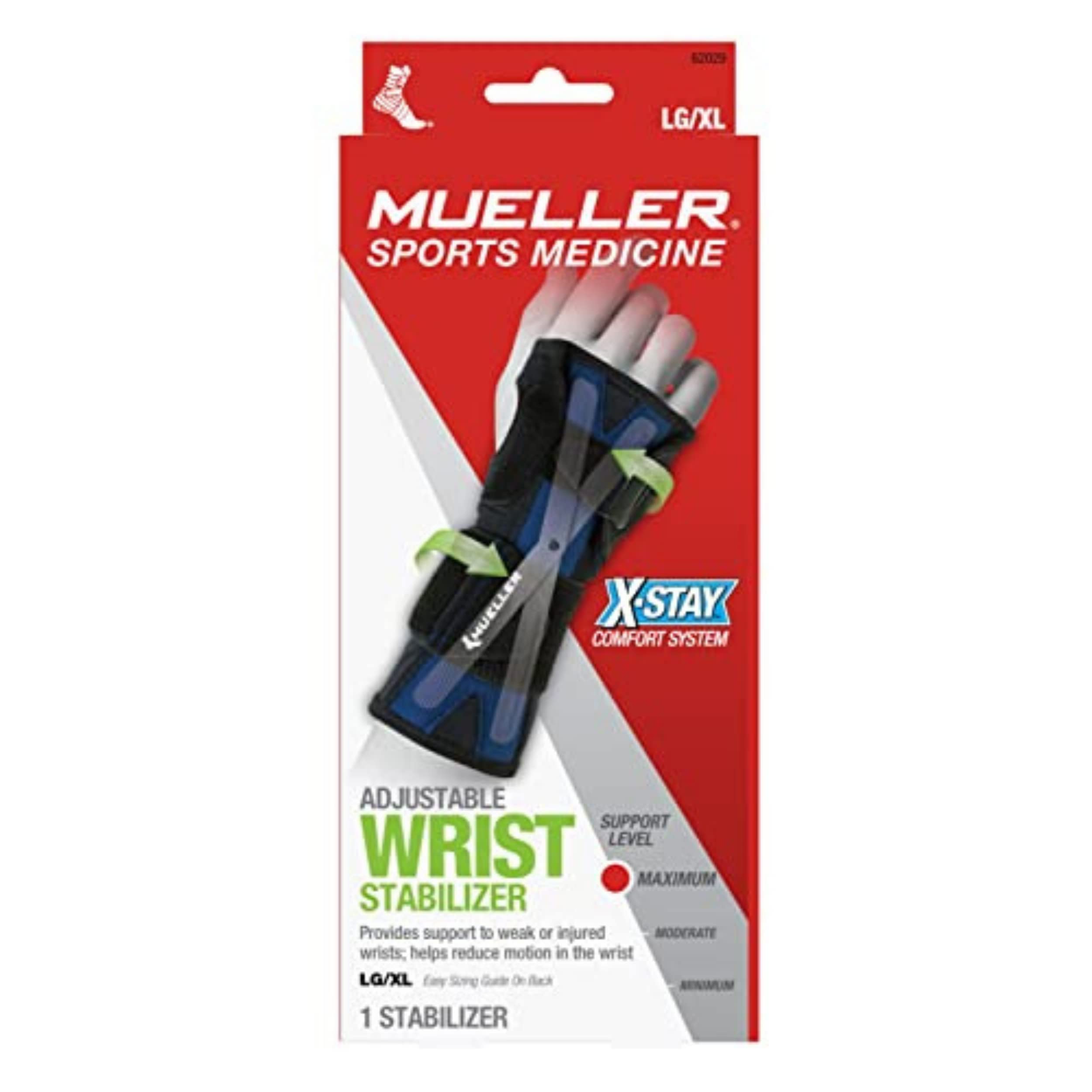 MUELLER Mueller X-Stay Wrist Stabilizer, Adults, Black (Pack of 1)