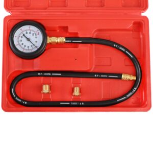 ystool oil pressure tester kit professional oil pressure gauge tool for engine diagnostic test with hose adapters and carry case for cars atvs trucks use 0-100psi