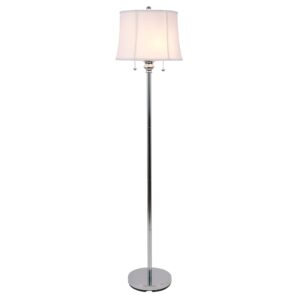 Decor Therapy Twin Pull Floor Lamp, Stainless Steel