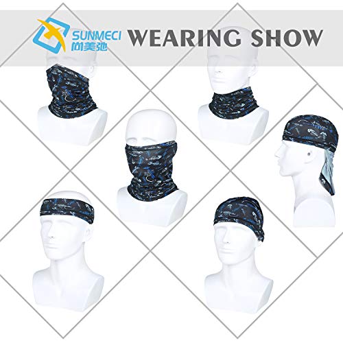 SUNMECI Cooling Face Mask Breathable Summer Neck Gaiter Cover Stylish and Versatile Head Wrap for Fishing, Motorcycle