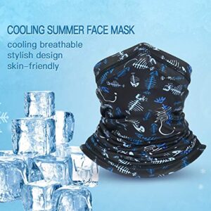 SUNMECI Cooling Face Mask Breathable Summer Neck Gaiter Cover Stylish and Versatile Head Wrap for Fishing, Motorcycle