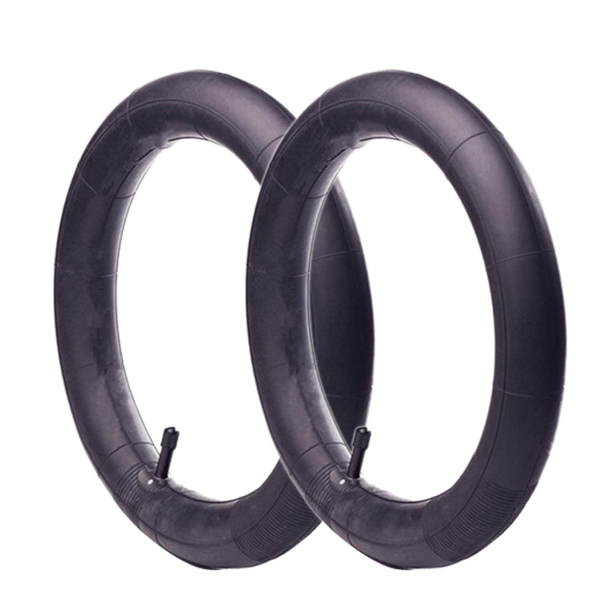 LAXEEM 2Pcs 16'' x 1.75/1.95/2.125 Back Stroller Replacement Inner Tire and 1Pc 12 '' x 1.75/1.95 Front Wheel Replacement Inner Tube with 2 Crowbars Fit Most of Strollers