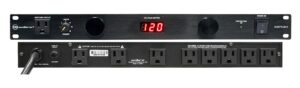 sound barrier sbpc8d 9 outlet power conditioner & surge protector with led voltmeter & dual led lights