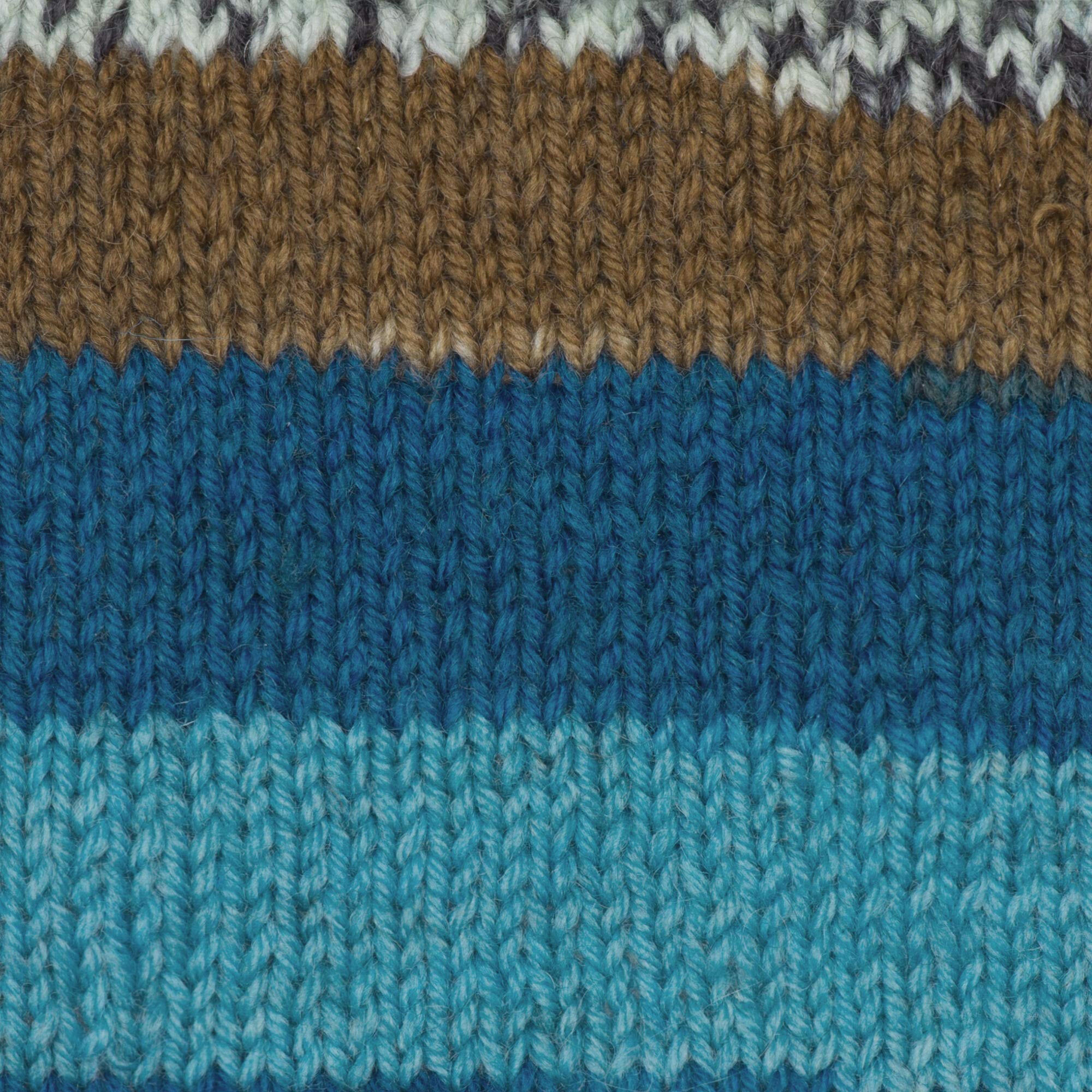 Patons Kroy Socks Yarn, 2-Pack, Route 66 (Blue, Green, and Brown Yarn)