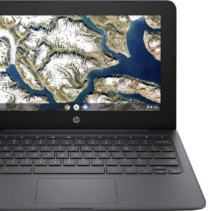 HP Newest Flagship Chromebook, 11.6" HD Screen, Intel Celeron Processor N3350, 4GB LPDDR2, 32GB eMMC, Online Class, Online Meeting, KKE 64GB MicroSD Card