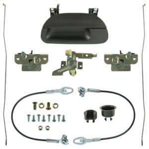 iamauto 72958 tailgate hardware rebuild kit for 1999-2007 ford super duty f250 f350 1997-2003 f150 handle cable latch