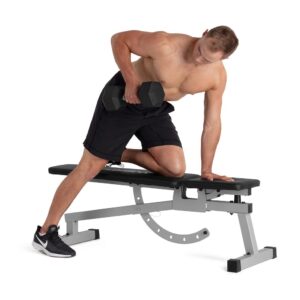 Weider Platinum Utility Bench & Squat Rack, Black