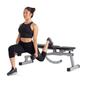 Weider Platinum Utility Bench & Squat Rack, Black