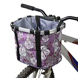 bike basket small pet cat dog carrier bicycle handlebar front basket