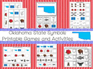 30 printable oklahoma state symbols themed games and activities