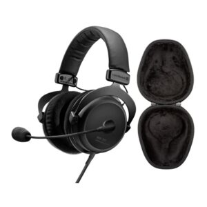 beyerdynamic mmx 300 2nd generation premium gaming headset bundle with headphone case (2 items)
